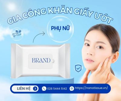 Gia công khăn ướt vệ sinh phụ nữ